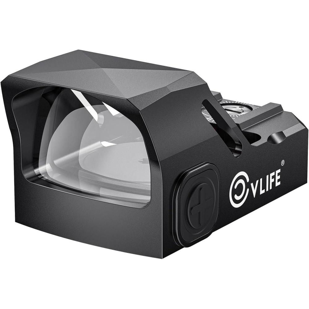 image:imageCVLIFE WolfCovert Motion Awake Pistol RedGreen Dot Sight for Doctor Cut Footprint 3 MOA Red Dot 1X24mm Open Reflex Sight Full Size Optics with Adapter Plate for MOS amp Picatinny Handgun ScopeGreen Dot
