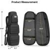 36″ Soft Rifle Case Rifle Bag, Double Rifle Backpack, Long Gun Bag Gun Case with Lockable Zipper and Molle System for Hunting Shooting, Black