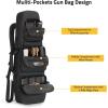 36″ Soft Rifle Case Rifle Bag, Double Rifle Backpack, Long Gun Bag Gun Case with Lockable Zipper and Molle System for Hunting Shooting, Black