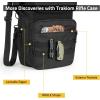 36″ Soft Rifle Case Rifle Bag, Double Rifle Backpack, Long Gun Bag Gun Case with Lockable Zipper and Molle System for Hunting Shooting, Black