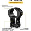 CVLIFE 1 inch Dovetail Scope Rings Mount for 3/8 inch or 11mm Dovetail Rails – 1″ Rifle Scope Mount with See Through Base – 2 Pieces(High)