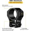 CVLIFE 1 inch Dovetail Scope Rings Mount for 3/8 inch or 11mm Dovetail Rails – 1″ Rifle Scope Mount with See Through Base – 2 Pieces(Medium)