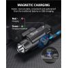 CVLIFE 1500 Lumens Laser Light Combo for Pistol, Strobe & Memory Function for Green Laser Light Combo and Picatinny Flashlight with Adjustable Rail Magnetic Rechargeable Pistol Flashlight(White LED Light)
