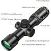 CVLIFE 1.5-5×32 Crossbow Scope, 20-100 Yards Rangefinder Ballistic Reticle, 300-460 FPS Red Green Illuminated Compact Crossbow Scope for Hunting with 20mm Scope Rings