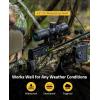 CVLIFE 1.5-5×32 Crossbow Scope, 20-100 Yards Rangefinder Ballistic Reticle, 300-460 FPS Red Green Illuminated Compact Crossbow Scope for Hunting with 20mm Scope Rings