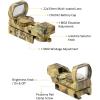 CVLIFE 1X22X33 Red Green Dot Gun Sight Scope Reflex Sight with 20mm Rail(Camouflage)