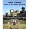 CVLIFE 1X22X33 Red Green Dot Gun Sight Scope Reflex Sight with 20mm Rail(Sand)