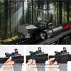 CVLIFE 1X22X33 Reflex Sight Red Dot Sight Red Green 4 Reticle Optics with Laser and Pressure Pad Switch for 20mm Rail