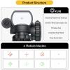 CVLIFE 1x22x33 Reflex Sight Red and Green 4 Reticle Dot Sight with 2mW Red Sight Laser