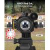 CVLIFE 1x30mm Red Dot Sight Scope with Green Laser Reflex Sight for 20mm Cantilever Mount