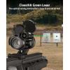 CVLIFE 1x30mm Red Dot Sight Scope with Green Laser Reflex Sight for 20mm Cantilever Mount