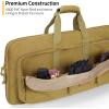 CVLIFE 28 Inch Soft Rifle Case, Upgraded Double Rifle Bag, Lightweight Shotguns Case for Gun Transportation and Storing, Extra Pockets for Gun Accessories, Hunting Shooting(Flat Dark Earth)