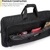 CVLIFE 28 Inch Soft Rifle Case, Upgraded Double Rifle Bag, Lightweight Shotguns Case for Gun Transportation and Storing, Extra Pockets for Gun Accessories, Hunting Shooting(Black)