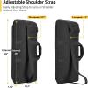 CVLIFE 28 Inch Soft Rifle Case, Upgraded Double Rifle Bag, Lightweight Shotguns Case for Gun Transportation and Storing, Extra Pockets for Gun Accessories, Hunting Shooting(Black)