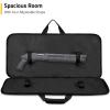 CVLIFE 28 Inch Soft Rifle Case, Upgraded Double Rifle Bag, Lightweight Shotguns Case for Gun Transportation and Storing, Extra Pockets for Gun Accessories, Hunting Shooting(Black)