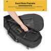 CVLIFE 30” Soft Rifle Case, Rifle Bag Sling Backpack Bag with Padded Shoulder Strap and Lockable Zippers, Molle System for Hunting and Shooting(Black)