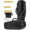 CVLIFE 30” Soft Rifle Case, Rifle Bag Sling Backpack Bag with Padded Shoulder Strap and Lockable Zippers, Molle System for Hunting and Shooting(Black)
