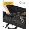 CVLIFE 36″ 42″ 46″ Soft Rifle Case Double Long Gun Bag,with Lockable Zipper and Backpack Strap,Rifle Backpack Rifle Bag Gun Case for Outdoor Hunting Shooting Range(Black)