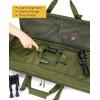 CVLIFE 36″ 42″ 46″ Soft Rifle Case Double Long Gun Bag,with Lockable Zipper and Backpack Strap,Rifle Backpack Rifle Bag Gun Case for Outdoor Hunting Shooting Range(Green)