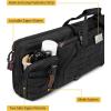 CVLIFE 36″ 42″ 46″ Soft Rifle Case Double Long Gun Bag,with Lockable Zipper and Backpack Strap,Rifle Backpack Rifle Bag Gun Case for Outdoor Hunting Shooting Range(Black)
