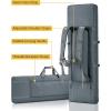 CVLIFE 36″ 42″ 46″ Soft Rifle Case Double Long Gun Bag,with Lockable Zipper and Backpack Strap,Rifle Backpack Rifle Bag Gun Case for Outdoor Hunting Shooting Range(Gray)