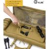 CVLIFE 36″ 42″ 46″ Soft Rifle Case Double Long Gun Bag,with Lockable Zipper and Backpack Strap,Rifle Backpack Rifle Bag Gun Case for Outdoor Hunting Shooting Range(Flat Dark Earth)