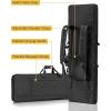 CVLIFE 36″ 42″ 46″ Soft Rifle Case Double Long Gun Bag,with Lockable Zipper and Backpack Strap,Rifle Backpack Rifle Bag Gun Case for Outdoor Hunting Shooting Range(Black)