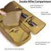 CVLIFE 36″ 42″ 46” Soft Rifle Case Triple Layered Double Rifle Bag, Oversized Long Gun Bag with Lockable Zipper and Backpack Strap, Rifle Backpack Gun Case for Outdoor Hunting Shooting Range(Flat Dark Earth)