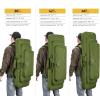 CVLIFE 36″ 42″ 46” Soft Rifle Case Triple Layered Double Rifle Bag, Oversized Long Gun Bag with Lockable Zipper and Backpack Strap, Rifle Backpack Gun Case for Outdoor Hunting Shooting Range(Green)