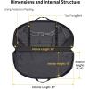 CVLIFE 37″ Compound Bow Case, Bow Bag Soft Bow Case Compact Arrow Case, Lightweight Archery Case with Backpack Strap and Arrow Pocket Padding for Hunting Protection(Black)