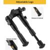 CVLIFE 3-in-1 Riflebipod Clamp-on Bipod with Swivel Stud Adapter and Barrel Clamp Adapter Adjustable Height from 6.3 to 7 Inches