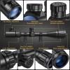 CVLIFE 4-16×44 AO Rifle Scope Red and Green Illuminated Scope with Locking Turret Sunshade and Mount Included(20mm Picatinny)
