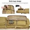 CVLIFE 42″ Soft Rifle Case Rifle Bag Double Long Gun Bag Gun Case Rifle Backpack, with Backpack Straps and Lockable Zipper for Gun Storage and Transportation and Outdoor Hunting Shooting(Flat Dark Earth)
