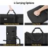 CVLIFE 42″ Soft Rifle Case Rifle Bag Double Long Gun Bag Gun Case Rifle Backpack, with Backpack Straps and Lockable Zipper for Gun Storage and Transportation and Outdoor Hunting Shooting(Black)
