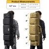 CVLIFE 42″ Soft Rifle Case Rifle Bag Double Long Gun Bag, Gun Case Rifle Backpack, with Lockable Zipper and Backpack Strap for Outdoor Hunting Shooting(Black)
