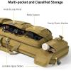 CVLIFE 42″ Soft Rifle Case Rifle Bag Double Long Gun Bag, Gun Case Rifle Backpack, with Lockable Zipper and Backpack Strap for Outdoor Hunting Shooting(Flat Dark Earth)