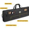CVLIFE 42″ Soft Rifle Case, Rifle Bag with Zipper Pockets, Long Gun Bag with Adjustable Strap and Padded Handle, Gun Case for Outdoor Hunting Shooting Range, Black