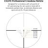 CVLIFE 4×32 Crossbow Scope, Red Green Illuminated Compact Crossbow Scopes for Hunting 20-100 Yards, Circles and Rangefinder Etched Glass Reticle Optic(Reticle A)