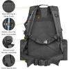 CVLIFE 60L Tactical Backpack for Men Women Military Large Army Rucksack With D-Ring Molle Clips Compass Accessories 3 Day Bug Out Survival Molle Bag Hiking Camping Gym Daypack Backpack, Grey(Black)
