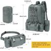 CVLIFE 60L Tactical Backpack for Men Women Military Large Army Rucksack With D-Ring Molle Clips Compass Accessories 3 Day Bug Out Survival Molle Bag Hiking Camping Gym Daypack Backpack, Grey(Grey)