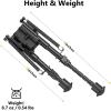 CVLIFE 6-9 Inch Picatinny Bipod with 360 Degrees Swivel Bipod Picatinny Adapter & Spring Return Rifle Bipods for Hunting