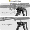 CVLIFE 6-9 Inches Bipod with Adapter for M-Rail(Aluminum)