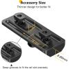CVLIFE 6-9 Inches Bipod with Adapter for M-Rail(Aluminum)