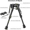 CVLIFE 6-9 Inches Bipod with Adapter for M-Rail(Carbon fiber)