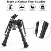 CVLIFE 6-9 Inches Bipod with Adapter for M-Rail(Carbon fiber)