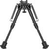 CVLIFE 6-9 Inches Picatinny Bipod Adjustable Spring Return with Picatinny Adapter(Black)