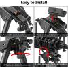 CVLIFE 6-9 Inches Picatinny Bipod Adjustable Spring Return with Picatinny Adapter(Black)