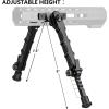 CVLIFE 7.5-9 Inches Rifle Bipod Compatible with M-Rail Bipod with Two Point Rifle Sling for Rifle, Adjustable, Foldable Attach Directly Bipod for Shooting, Hunting, Range and Outdoors