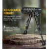 CVLIFE Bipod 6-9 Inch Lightweight Rifle Bipod for M-Rail Attach Directly for Hunting and Shooting(Aluminum)