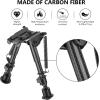 CVLIFE Bipod 6-9 Inch Lightweight Rifle Bipod for M-Rail Attach Directly for Hunting and Shooting(Carbon Fiber)